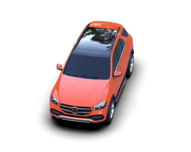 modern araba arka planda izole edildi. 3 boyutlu görüntüleme - 3 boyutlu