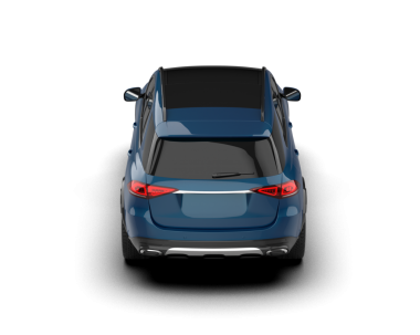 Beyaz arka planda izole edilmiş yan vagon, 3 boyutlu illüstrasyon.