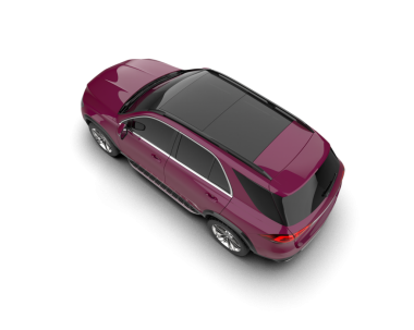 modern araba beyaz arka planda gölgeli - 3 boyutlu görüntüleme