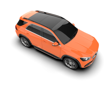 modern araba beyaz arka planda 3 d illüstrasyon