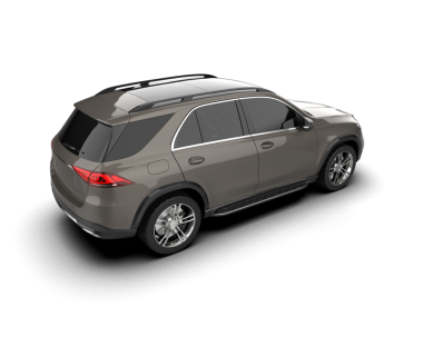 Modern SUV arabası beyaz arka planda izole edilmiş. 3d illüstrasyon