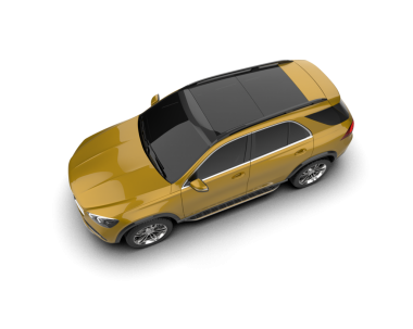 siyah arkaplanda araba kenarı görünümü