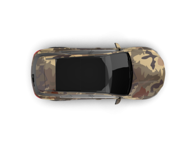 Gri arka planda modern araba