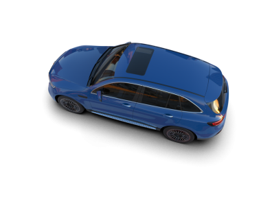 Üç boyutlu modern lüks araba, beyaz arka planda izole edilmiş.