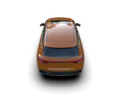 Lüks arazi aracı. Beyaz bir arka planda izole edilmiş. 3d illüstrasyon.