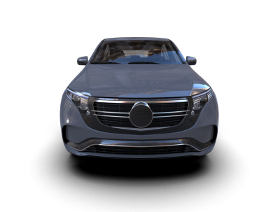 Siyah arka planda lüks bir araba. 3d oluşturma