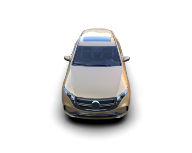 Bir markanın 3 boyutlu görüntülenmesi - beyaz arkaplanda daha az SUV konsept araba izole