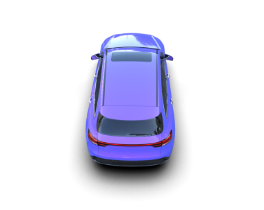 Stüdyonun arka planında, kırpma yolu olan 3 boyutlu bir araba görüntüsü.