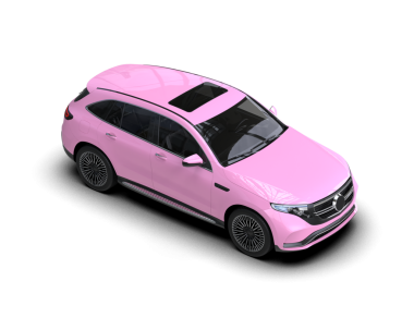 Pembe modern cip beyaz arka planda izole edildi. 3 boyutlu görüntüleme