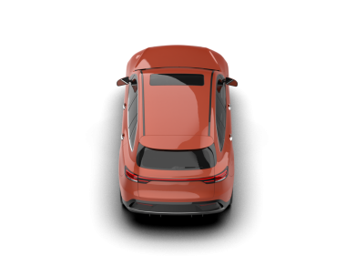 beyaz arka planda modern araba, 3 boyutlu görüntüleme