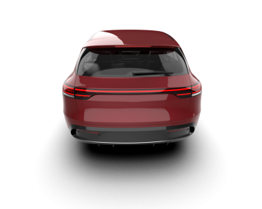 Gerçekçi bir araba. araba yan görünümü