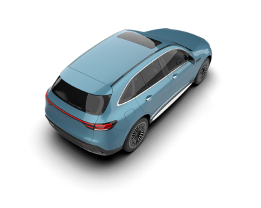 modern elektrikli araba gölgeli beyaz arka planda izole edildi