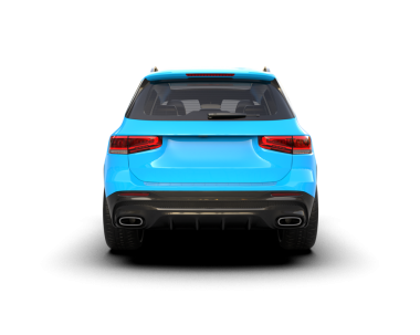 arkaplanda izole edilmiş araba, 3D görüntüleme - illüstrasyon