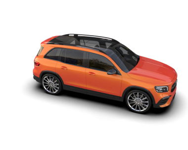 Karanlık bir arka planda, gölgeli modern bir SUV 'un 3 boyutlu görüntüsü. yüksek kalite