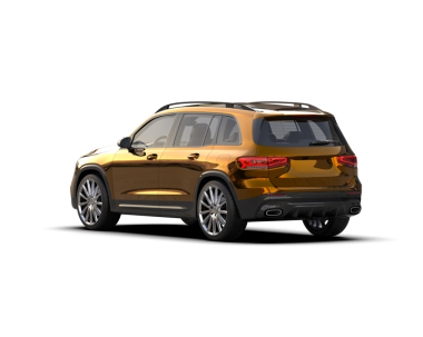 modern SUv kırpma yolu ile siyah arkaplanda izole edildi. Koyu arkaplanı olan bir arabanın 3 boyutlu çizimi.