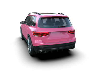 Modern SUV arabası. 3d oluşturma.