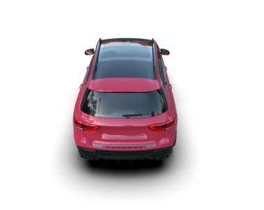 Bir arabanın 3 boyutlu çizimi - daha az beyaz arka planda