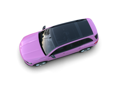 Siyah üzerine pembe küçük oyuncak araba.