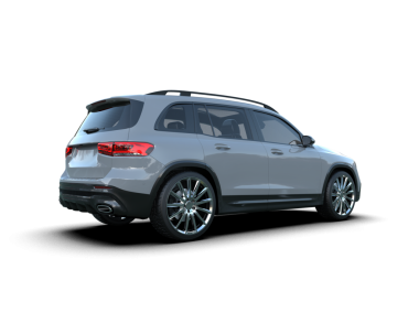 Beyaz arka planda modern lüks bir araba. 3d oluşturma