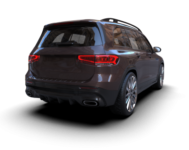 Modern lüks modern araba beyazdan izole edilmiş. 3d oluşturma