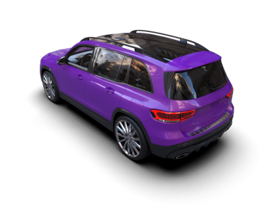 modern araba gri bir arka planda izole edilmiş. 3 Boyutlu Hazırlama