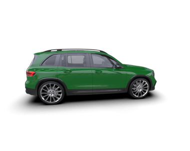 yeşil lüks modern SUV beyaz arka planda izole