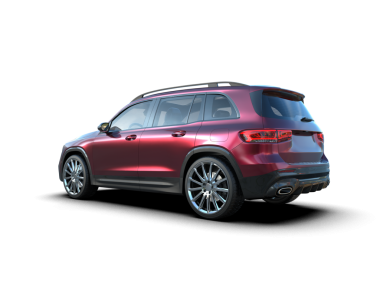 Modern araba arka planda izole edilmiş. 3D görüntüleme - illüstrasyon