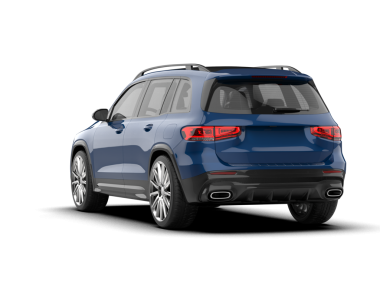 SUv beyaz arkaplanda izole edilmiş 3 boyutlu görüntüleme