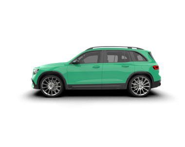 Modern yeşil arazi aracı beyaz arka planda. vektör 10 illüstrasyon.