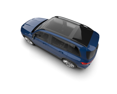 modern araba beyaz arka planda izole edildi. 3 boyutlu görüntüleme