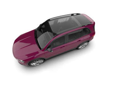 Modern araba beyazda izole edilmiş. 3d oluşturma