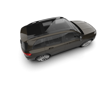 araba beyaz arkaplanda izole edildi