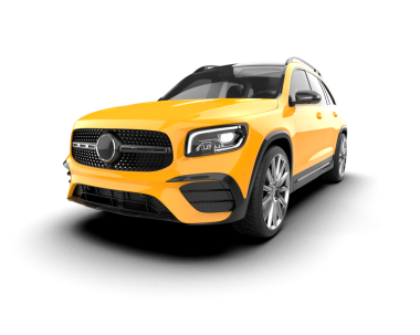 Altın kaplama gerçekçi modern bir araba. 3d oluşturma.