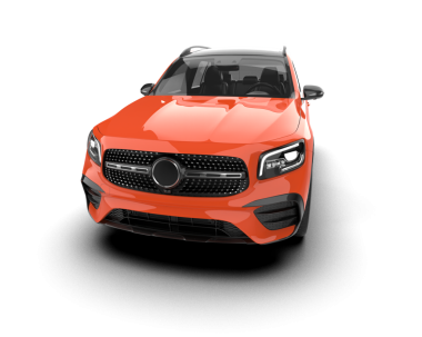 Modern araba arka planda izole edilmiş. 3D görüntüleme - illüstrasyon