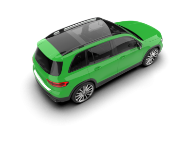 araba beyaz arkaplanda izole edildi