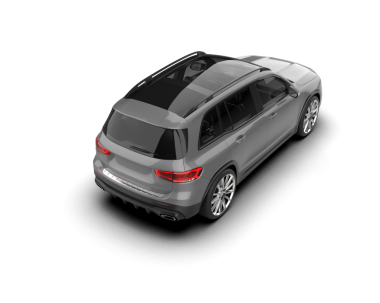 Modern araba arka planda izole edilmiş. 3D görüntüleme - illüstrasyon