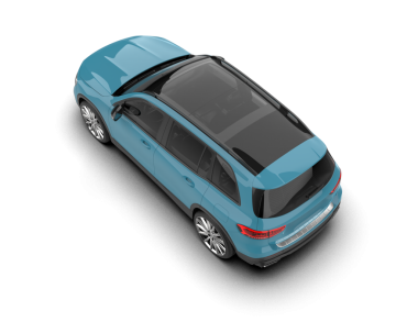 mavi araba üzerinde beyaz izole