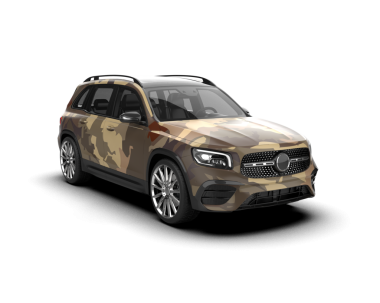 modern SUV aracı beyaz arkaplanda izole edildi