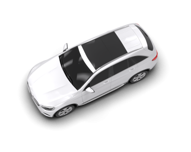 modern araba beyaz üzerine