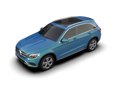 Modern araba beyaz arka planda izole edilmiş. 3d oluşturma