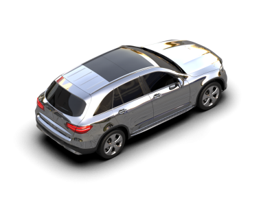 modern araba beyaz arka planda izole edildi. 3 boyutlu görüntüleme