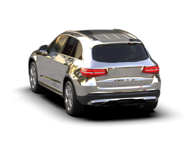 Lüks modern araba beyaz arka planda izole