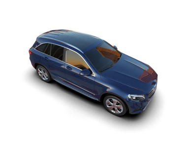 araba beyaz arkaplanda izole edildi.