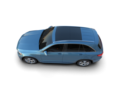 araba beyaz arkaplanda izole edildi