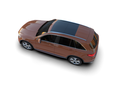 Beyaz arkaplandaki araba