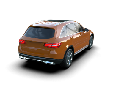 Siyah arkaplanda 3 boyutlu SUV çizimi