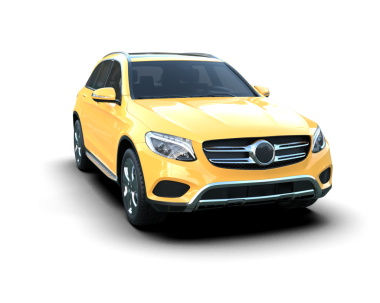 Lüks modern araba beyaz arka planda izole.