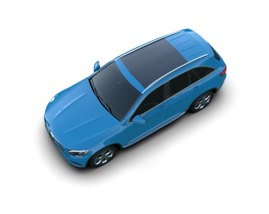 beyaz arkaplanda modern araba