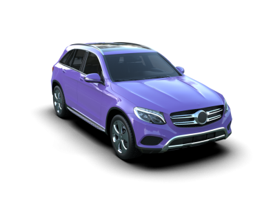 pembe modern araba beyaz arka planda izole edilmiş