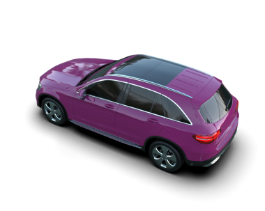 Siyah arka planda pembe lüks bir cip. 3d oluşturma